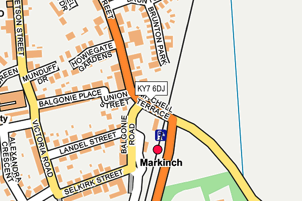 KY7 6DJ map - OS OpenMap – Local (Ordnance Survey)