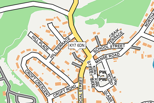 KY7 6DN map - OS OpenMap – Local (Ordnance Survey)