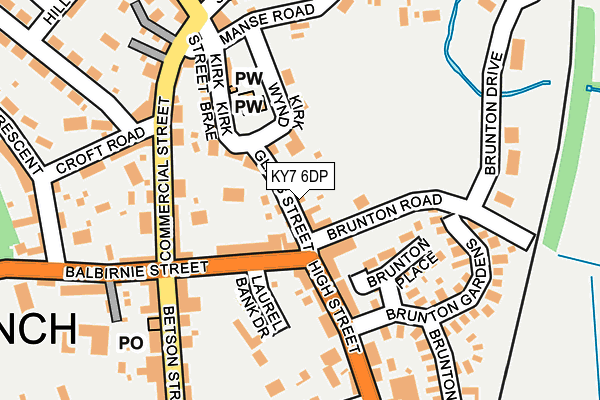 KY7 6DP map - OS OpenMap – Local (Ordnance Survey)