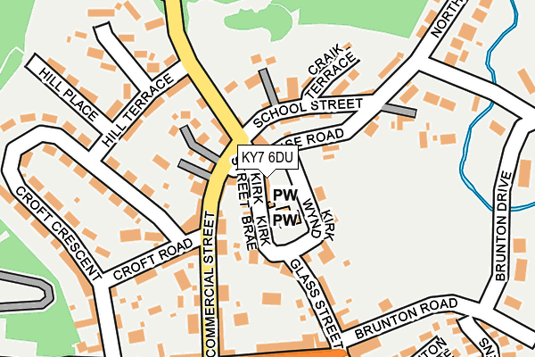 KY7 6DU map - OS OpenMap – Local (Ordnance Survey)