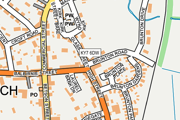 KY7 6DW map - OS OpenMap – Local (Ordnance Survey)