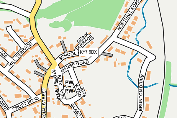 KY7 6DX map - OS OpenMap – Local (Ordnance Survey)