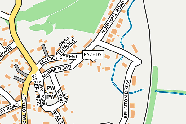 KY7 6DY map - OS OpenMap – Local (Ordnance Survey)