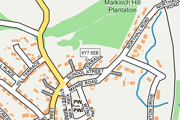 KY7 6EB map - OS OpenMap – Local (Ordnance Survey)