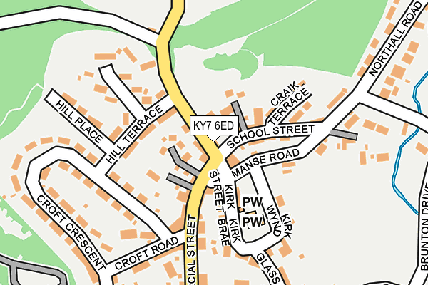 KY7 6ED map - OS OpenMap – Local (Ordnance Survey)