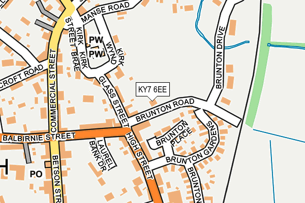 KY7 6EE map - OS OpenMap – Local (Ordnance Survey)