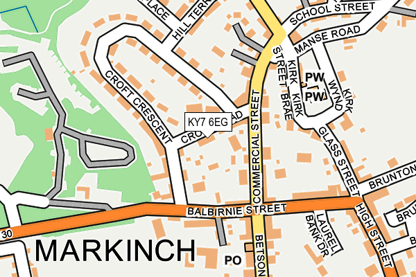 KY7 6EG map - OS OpenMap – Local (Ordnance Survey)