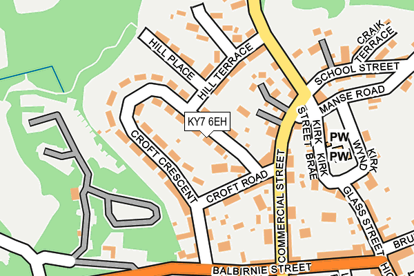 KY7 6EH map - OS OpenMap – Local (Ordnance Survey)