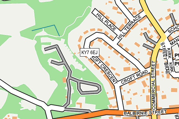 KY7 6EJ map - OS OpenMap – Local (Ordnance Survey)