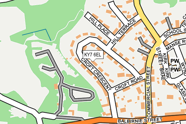KY7 6EL map - OS OpenMap – Local (Ordnance Survey)