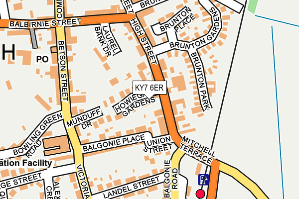 KY7 6ER map - OS OpenMap – Local (Ordnance Survey)