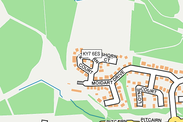 KY7 6ES map - OS OpenMap – Local (Ordnance Survey)