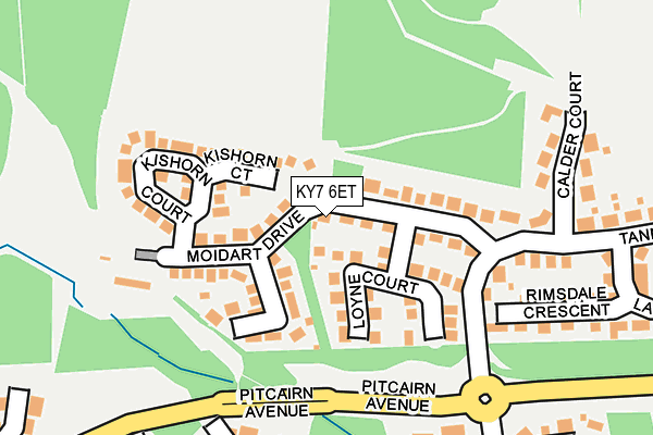 KY7 6ET map - OS OpenMap – Local (Ordnance Survey)