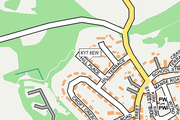 KY7 6EW map - OS OpenMap – Local (Ordnance Survey)