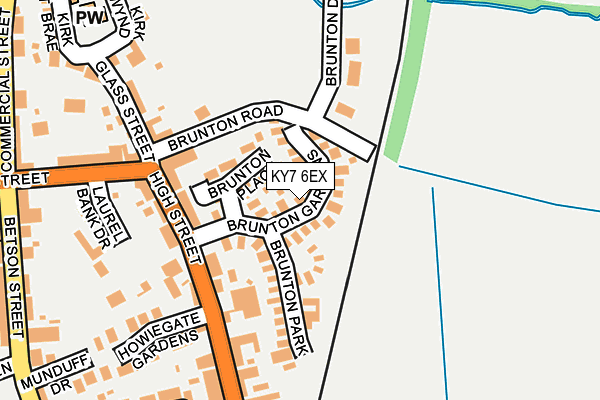 KY7 6EX map - OS OpenMap – Local (Ordnance Survey)
