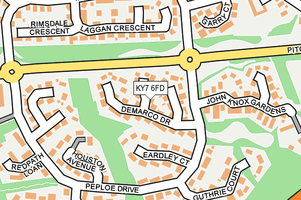 KY7 6FD map - OS OpenMap – Local (Ordnance Survey)