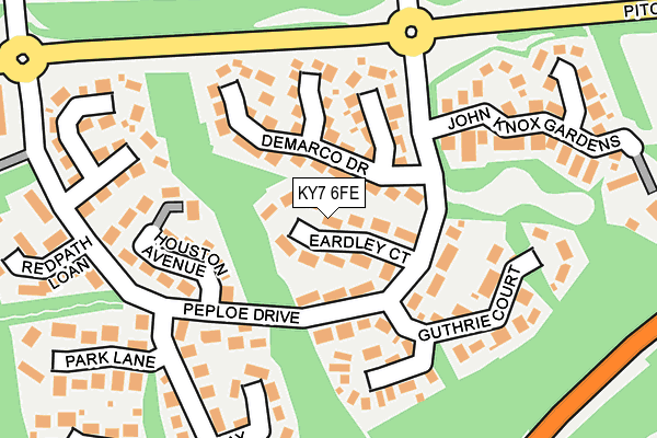 KY7 6FE map - OS OpenMap – Local (Ordnance Survey)