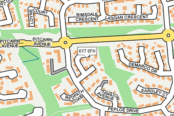 KY7 6FH map - OS OpenMap – Local (Ordnance Survey)