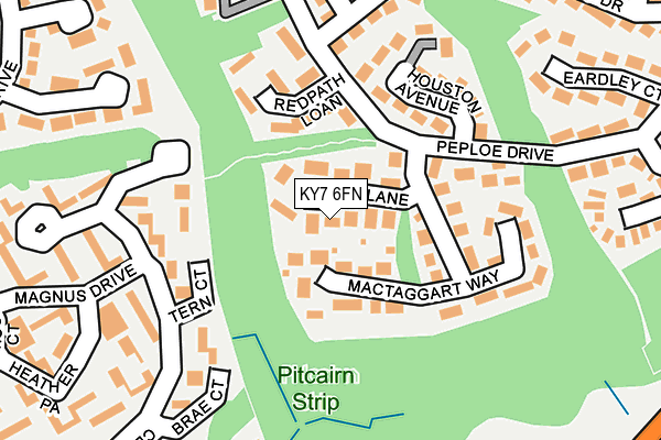 KY7 6FN map - OS OpenMap – Local (Ordnance Survey)