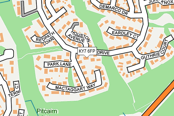 KY7 6FP map - OS OpenMap – Local (Ordnance Survey)