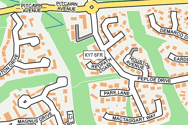 KY7 6FR map - OS OpenMap – Local (Ordnance Survey)