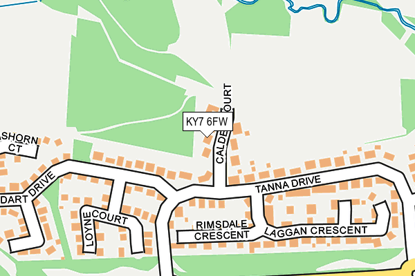 KY7 6FW map - OS OpenMap – Local (Ordnance Survey)