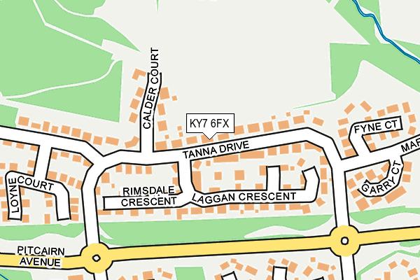 KY7 6FX map - OS OpenMap – Local (Ordnance Survey)