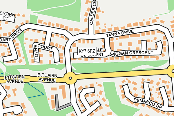 KY7 6FZ map - OS OpenMap – Local (Ordnance Survey)