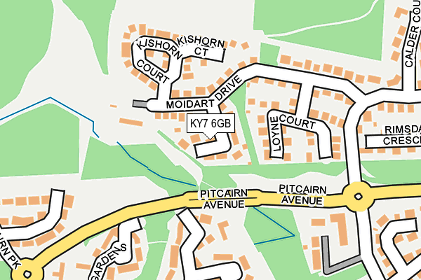 KY7 6GB map - OS OpenMap – Local (Ordnance Survey)
