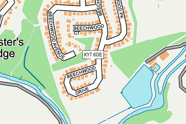 KY7 6GE map - OS OpenMap – Local (Ordnance Survey)