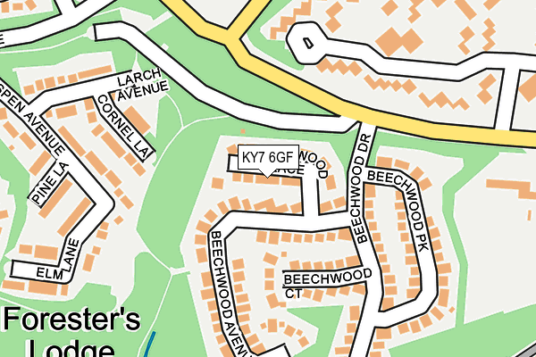 KY7 6GF map - OS OpenMap – Local (Ordnance Survey)