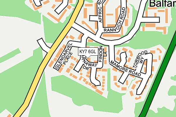 KY7 6GL map - OS OpenMap – Local (Ordnance Survey)