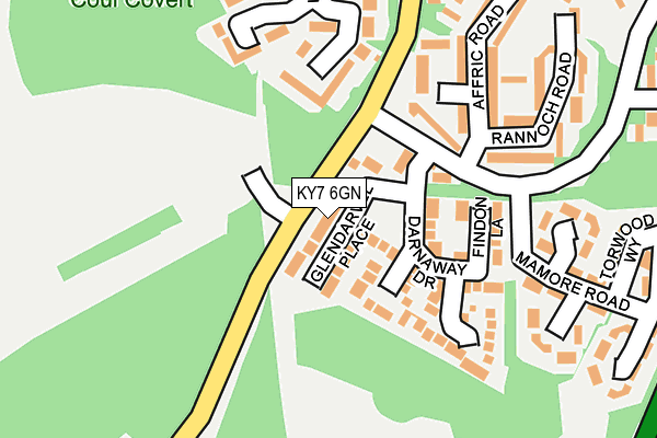 KY7 6GN map - OS OpenMap – Local (Ordnance Survey)