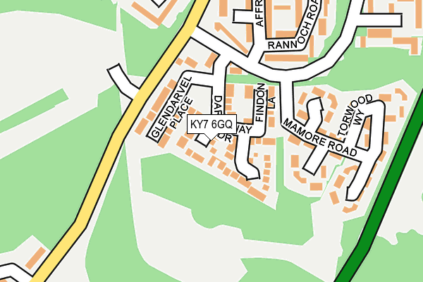 KY7 6GQ map - OS OpenMap – Local (Ordnance Survey)