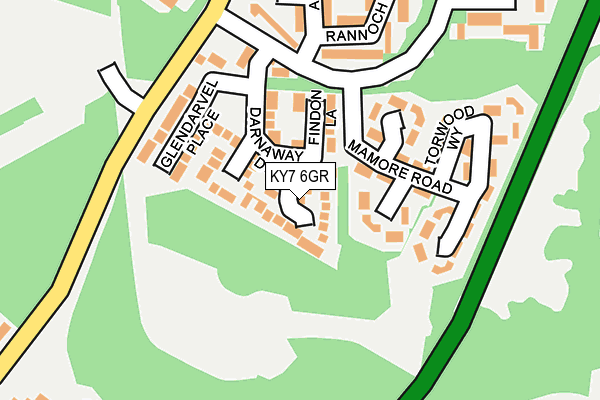 KY7 6GR map - OS OpenMap – Local (Ordnance Survey)