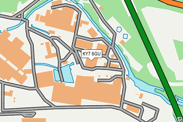 KY7 6GU map - OS OpenMap – Local (Ordnance Survey)