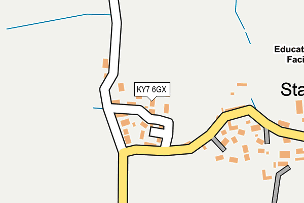 KY7 6GX map - OS OpenMap – Local (Ordnance Survey)