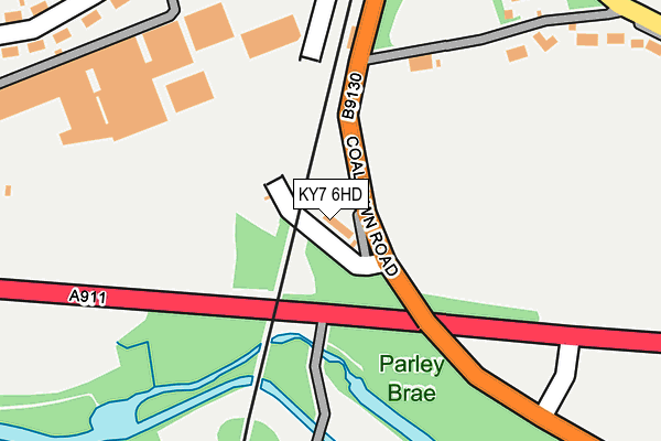 KY7 6HD map - OS OpenMap – Local (Ordnance Survey)