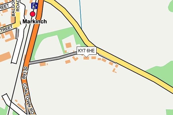 KY7 6HE map - OS OpenMap – Local (Ordnance Survey)