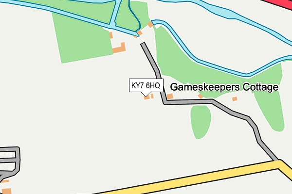 KY7 6HQ map - OS OpenMap – Local (Ordnance Survey)