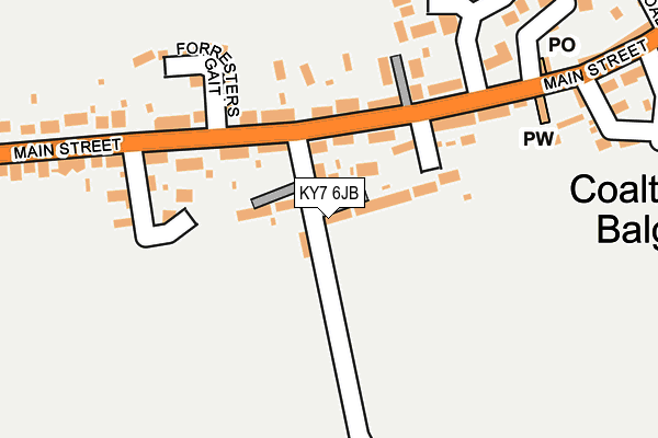 KY7 6JB map - OS OpenMap – Local (Ordnance Survey)
