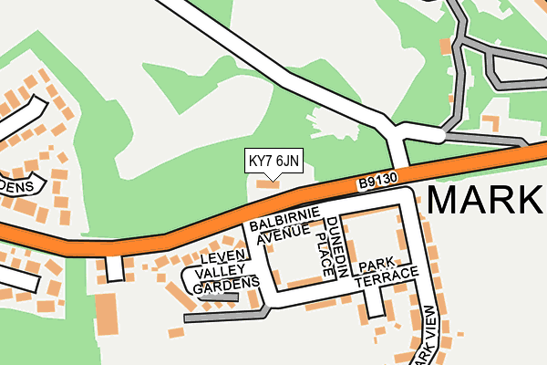 KY7 6JN map - OS OpenMap – Local (Ordnance Survey)