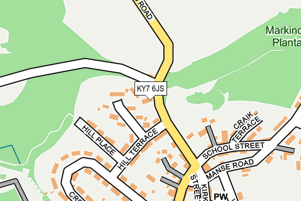 KY7 6JS map - OS OpenMap – Local (Ordnance Survey)