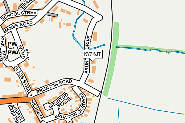 KY7 6JT map - OS OpenMap – Local (Ordnance Survey)