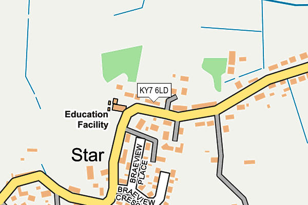 KY7 6LD map - OS OpenMap – Local (Ordnance Survey)