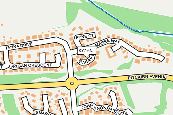 KY7 6NJ map - OS OpenMap – Local (Ordnance Survey)