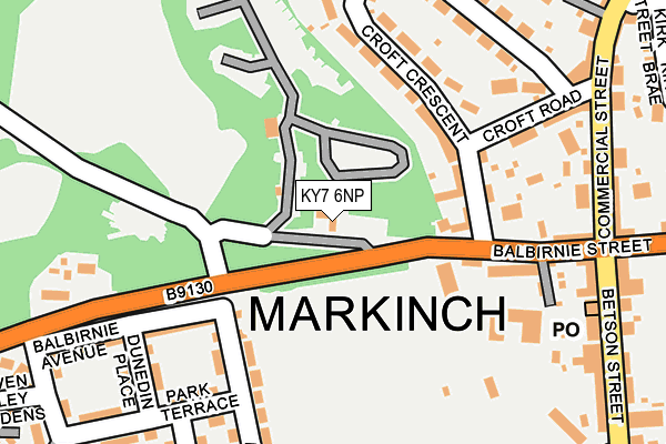 KY7 6NP map - OS OpenMap – Local (Ordnance Survey)