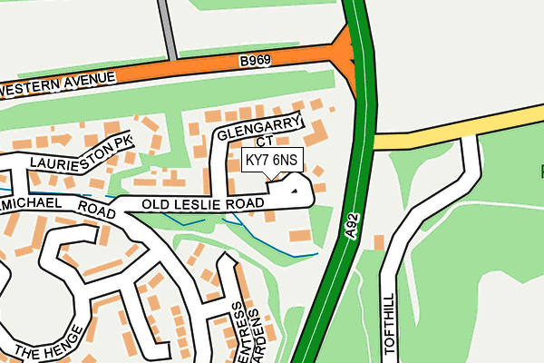 KY7 6NS map - OS OpenMap – Local (Ordnance Survey)