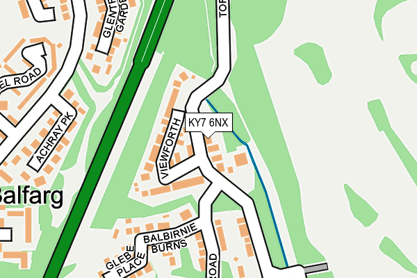 KY7 6NX map - OS OpenMap – Local (Ordnance Survey)