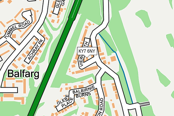 KY7 6NY map - OS OpenMap – Local (Ordnance Survey)